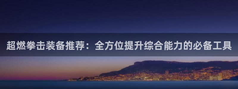 fb体育集团logo：超燃拳击装备推荐：全方位提升综
